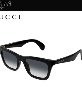 开云眼镜 古驰GUCCI男女同款复古矩形防晒太阳镜墨镜GG1933S