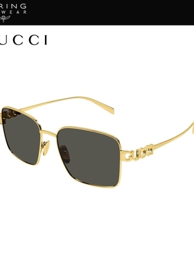 【新款】开云眼镜古驰GUCCI男女同款矩形防晒太阳镜墨镜GG1937S