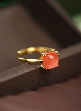 S925银镀18K金镶嵌天然和田玉小圆钉简约小清新日常百搭女士耳钉