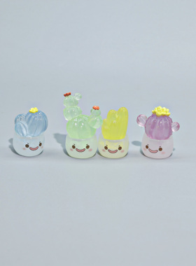 创意夜光植物向日葵萌粒摆件