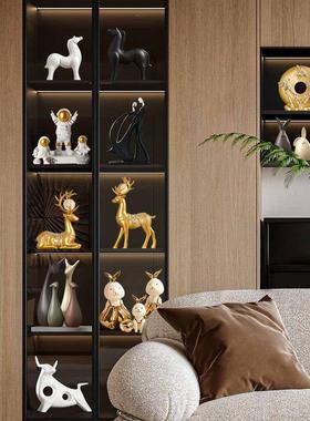 玻璃酒柜展示摆件客厅组合套装玄关电视柜轻奢高档乔迁家居装饰品