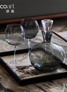 邸高家居现代软装设计公司工作室会议桌托盘水具装饰摆件氛围布置