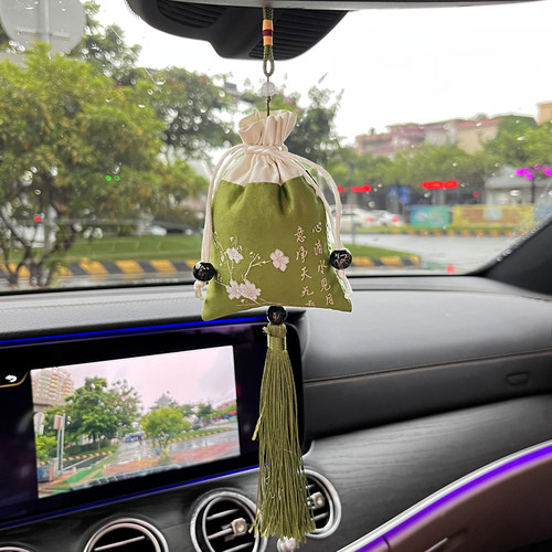 竹炭包新车用汽车除甲醛除异味古风专用车内碳香包车载挂件活性炭 - 图1