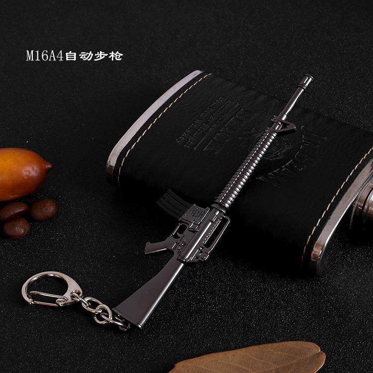 绝地求生钥匙链吃鸡AWM枪钥匙扣挂件书包求生绝地挂饰手机链汽车钥匙挂男女礼物