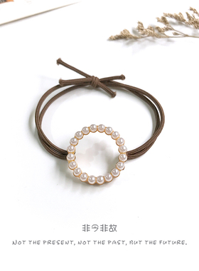 珍珠发绳女韩国东大门头绳小清新
