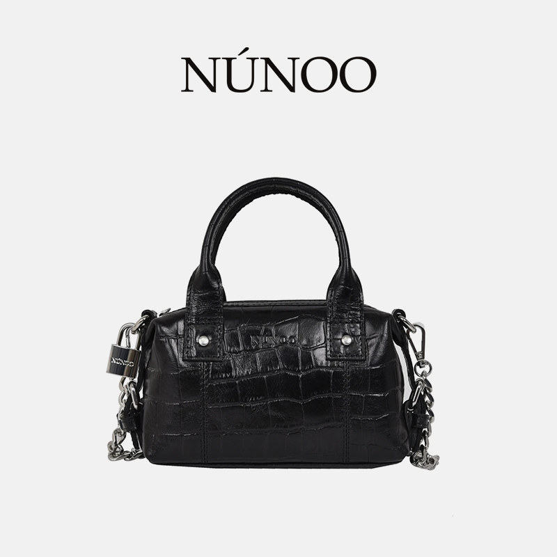 nunoo迷你波士顿mini鳄鱼纹可爱 Nunoo海外女士包袋