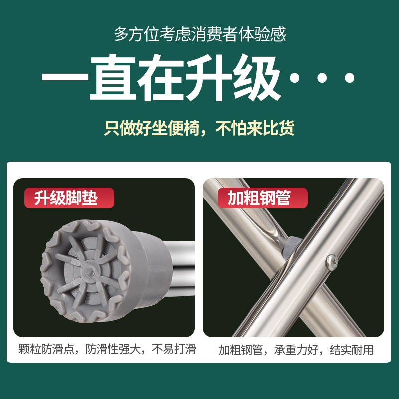 加厚孕妇坐便椅可折叠老人坐便器 凯贝康医疗器械便厕用具