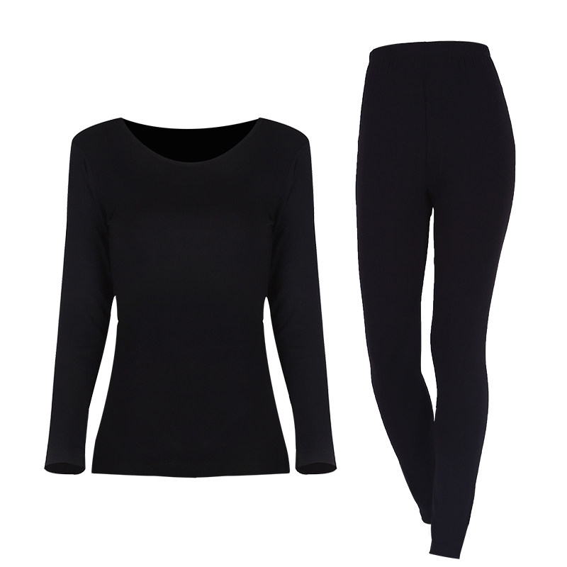 秋衣女套装薄款修身莫代尔美体睡衣 葆后保暖套装