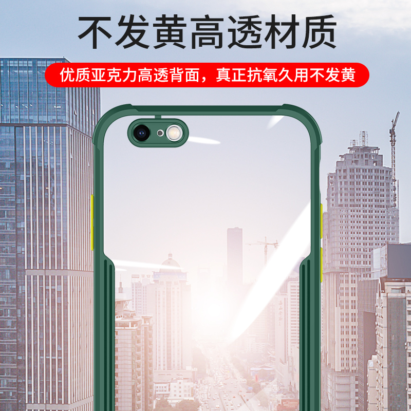 适用苹果6splus手机壳iPhone6splus防摔保护套六透明6s硅胶plus男2021新款6p女ip网红6sp男士i6全包边ps外壳 - 图1