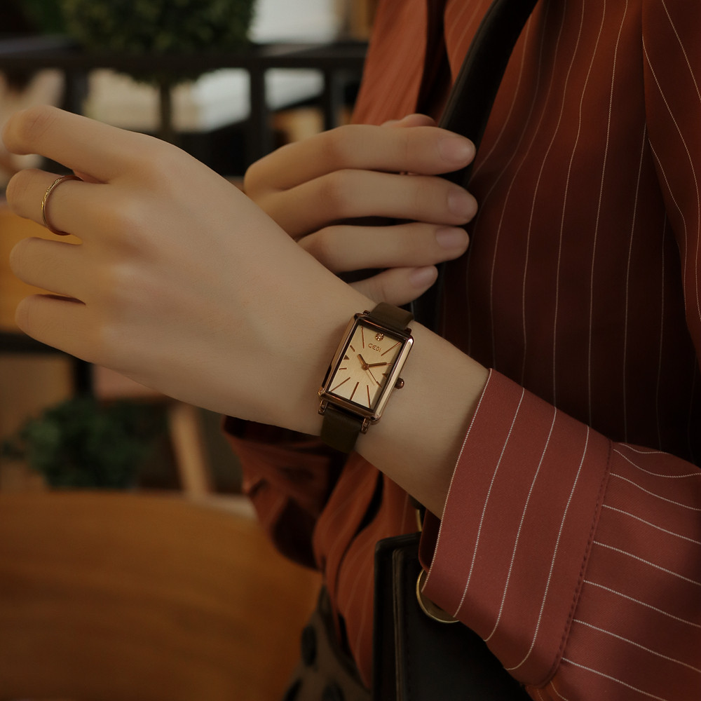 手表女ins风小众设计女款学生轻奢 歌迪诗楷国产腕表