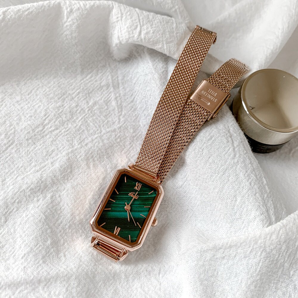 歌迪女方形简约气质防水学生风手表 歌迪诗楷国产腕表