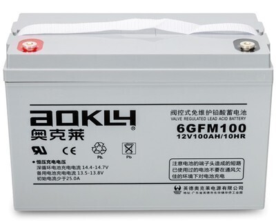 奥克莱AOKLY蓄电池6GFM6512V65AH7A12A17A24A33A38A40AH100AH200A - 图0