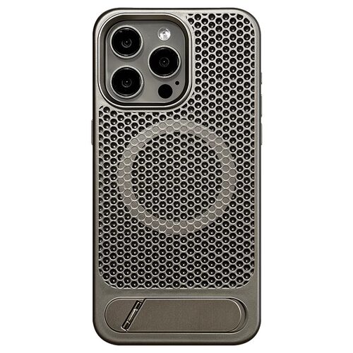 适用苹果16promax手机壳iphone15新款磁吸16e超薄保护套14pm防摔plus全包13散热17隐形支架MagSafe女夏季硬壳 - 图3