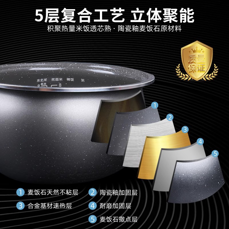 适用于美的电饭锅煲胆锅芯MB-WFS4037内胆WFS4017J/RS4057不粘 - 图1