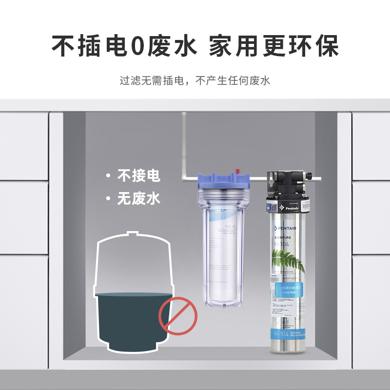 美国爱惠浦净水器家用直饮厨房自来水水龙头过滤器厨下超滤净化器