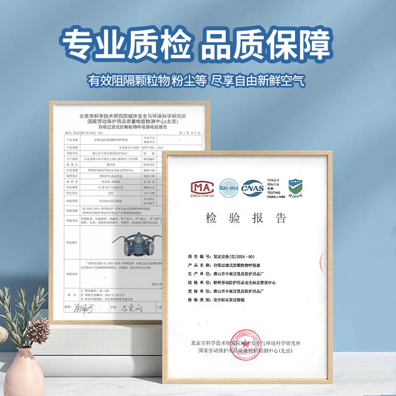 德国防尘口罩正品KN95防重度粉尘易呼吸工业防粉尘防尘肺面罩打磨 - 图1