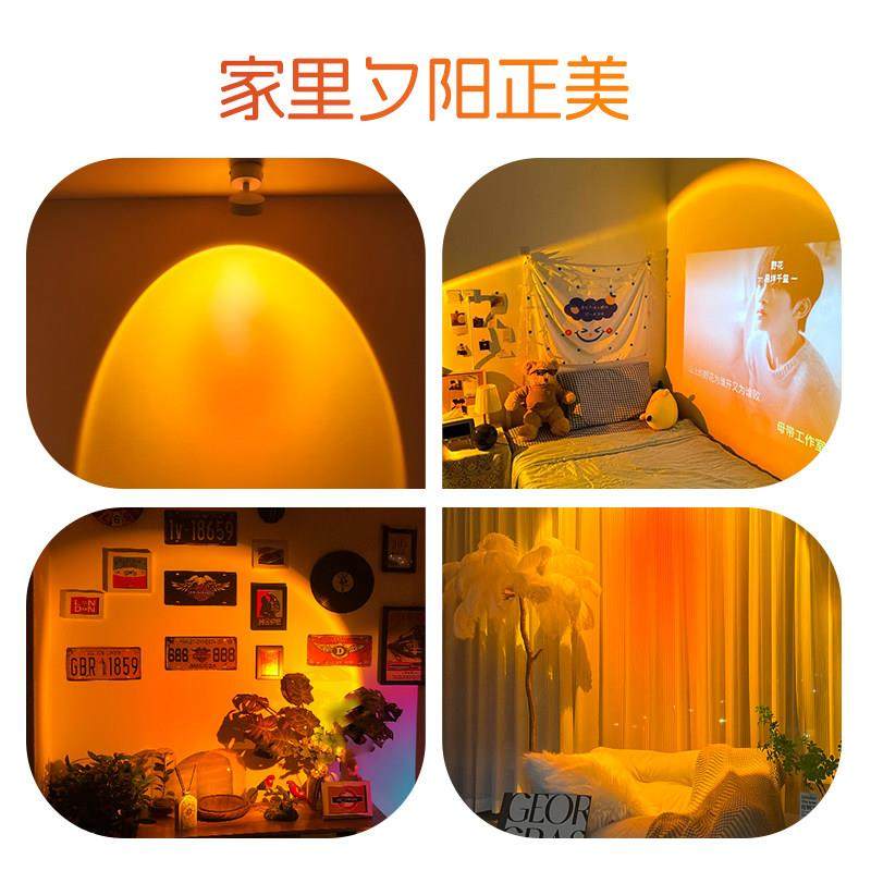 明装日不落射灯客厅过道玄关画背景墙夕阳红落日氛围灯嵌入式家用,淘宝优惠券,粉丝福利购,淘宝优惠卷