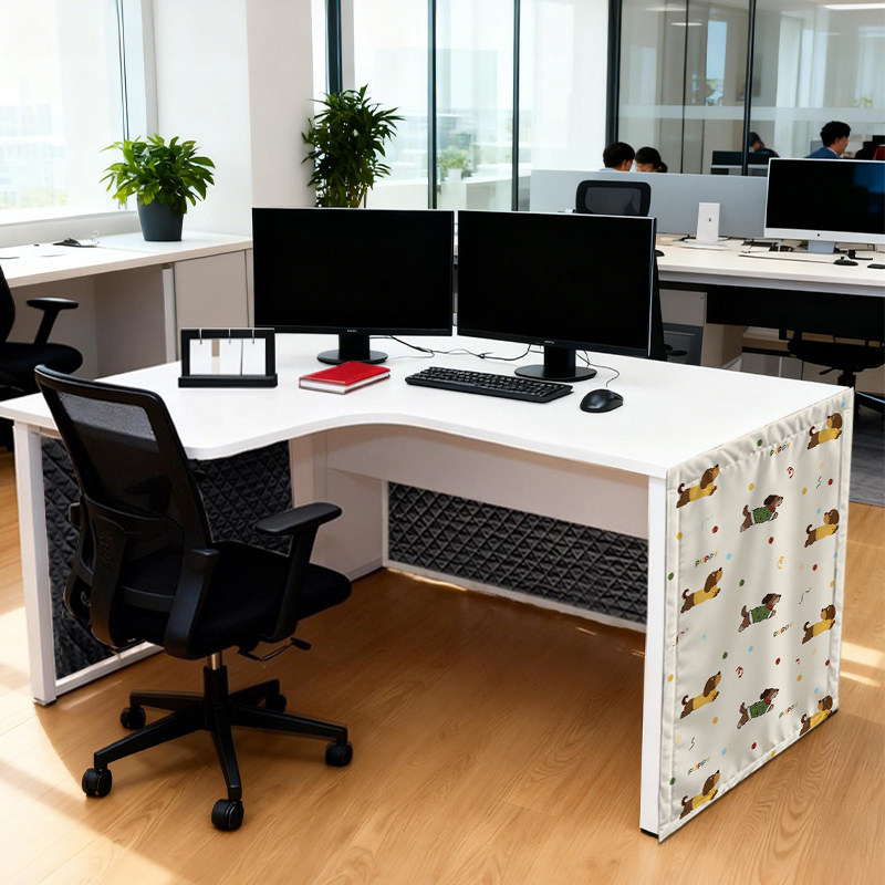 办公桌下防风保暖加厚烤火围挡办公室工位暖腿神器书桌隐私遮挡帘,淘宝优惠券,粉丝福利购,淘宝优惠卷