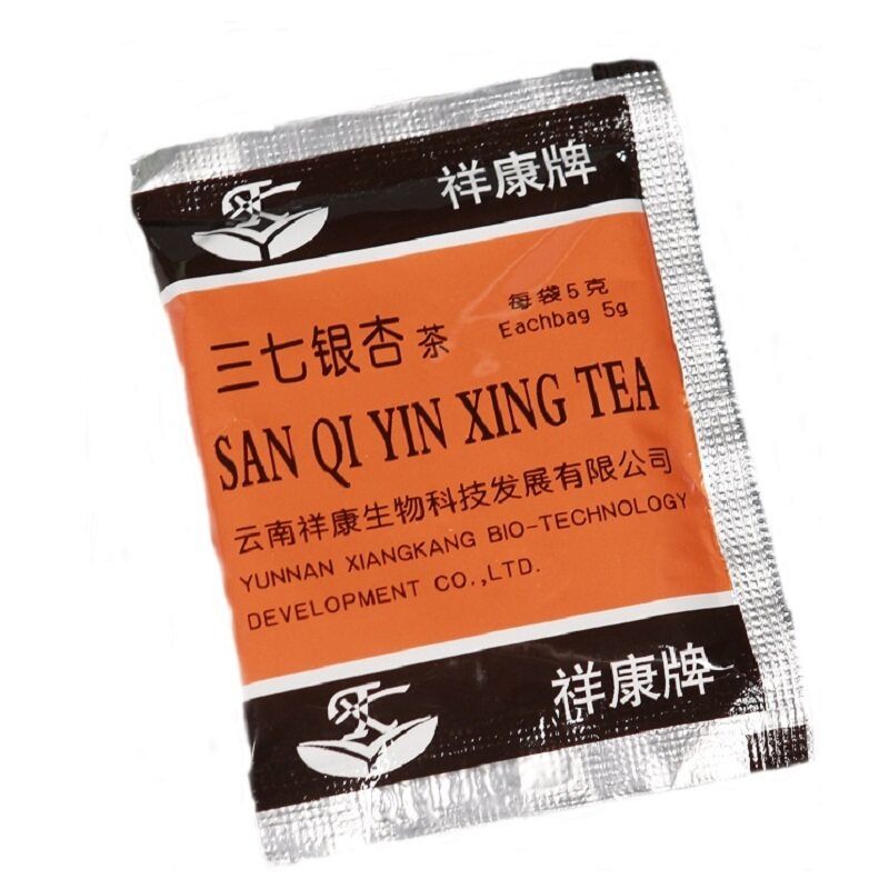祥康三七银杏茶12袋/盒免疫调节耐缺氧营养冲调旗舰店正品xd1