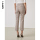 LANDI plaid small foot suit pants for women in spring 2023 new slim fit and slim small trousers