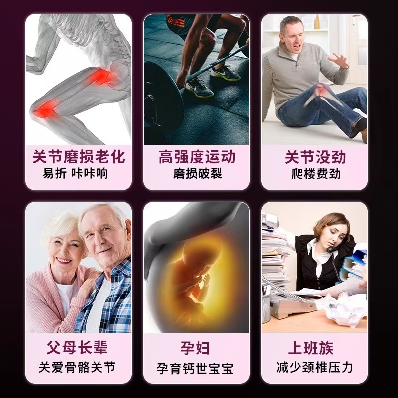 Dr.LPS日本进口软骨素钙片含维生素D3成人中老年护关节补钙营养品