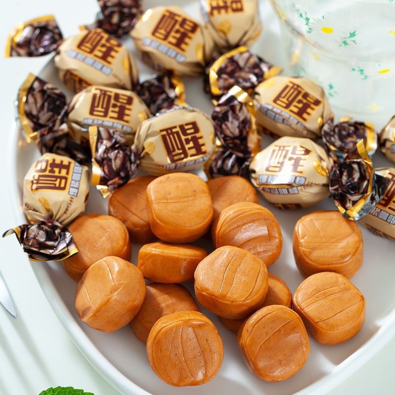 【约6.5g/颗】爆浆夹心咖啡糖流心太妃糖果喜糖零食小包装 - 图2