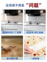 Transparent kitchen anti-oil sticker range hood anti-oil and high temperature resistant electrostatic no glue invisible glass tile wall sticker
