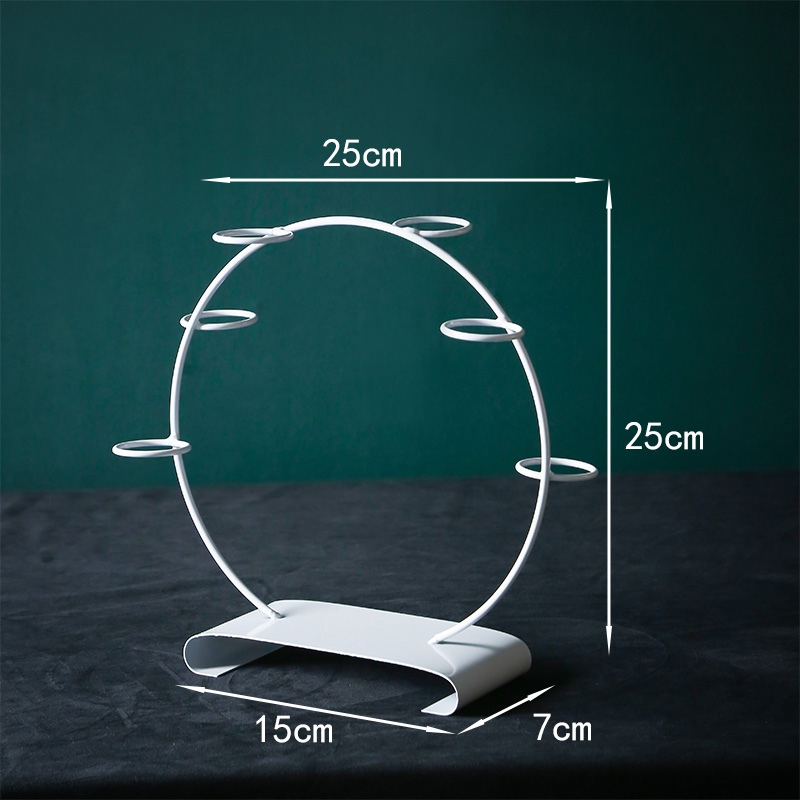 白色铁艺甜品台摆件展示架蛋糕托盘欧式下午茶点心架冷餐茶歇摆台 - 图2