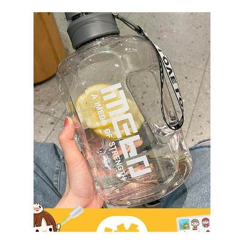 2000毫升运动水杯大容量塑料杯子女便携夏天水瓶大号2L水壶吨吨桶 - 图3