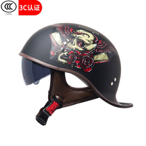 3C certified locomotive safety helmet female male personality retro ladylike four-season universal semi-helred khalid style safety helmet summer