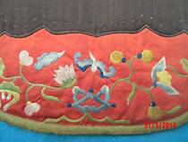 Pocketbook embroidered waist and round Qing Dynasty thorn intact