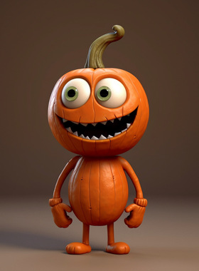 跨境新品亚马逊万圣节南瓜人家居花园装饰雕像桌面摆件树脂