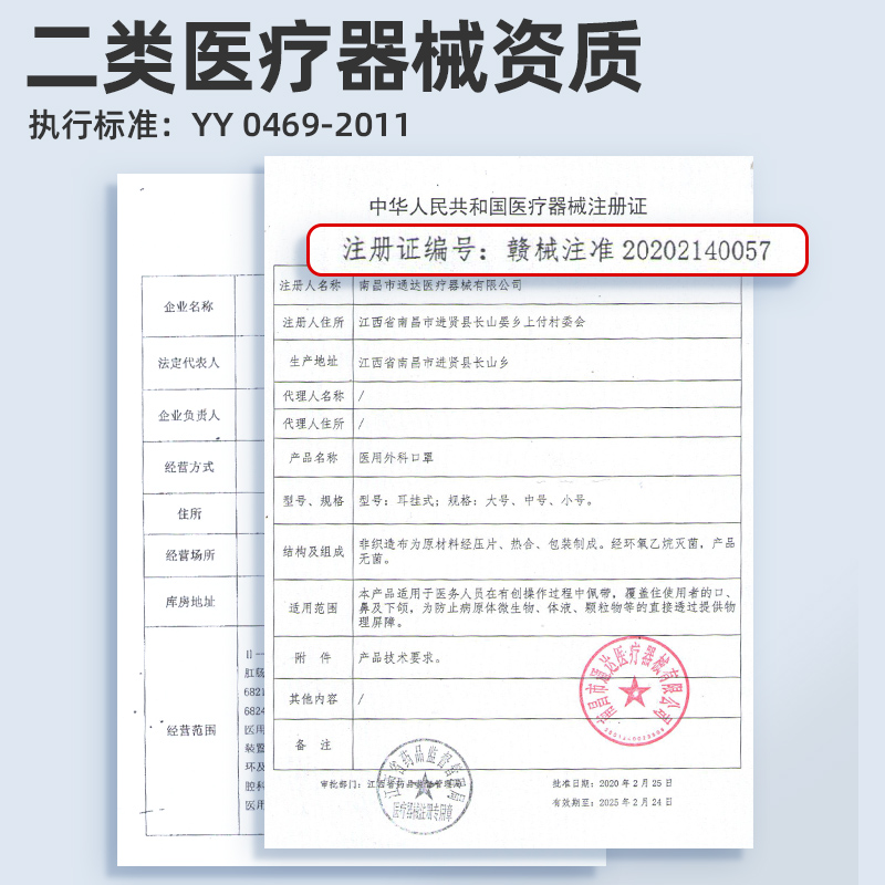 医用外科口罩 一次性三层医科儿童医生防护100只独立包装问德堂 - 图1