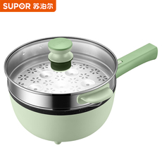 Плиты 苏泊尔电炒锅家用多功能电煮锅大容量电热火锅宿舍炒菜蒸煮一体锅