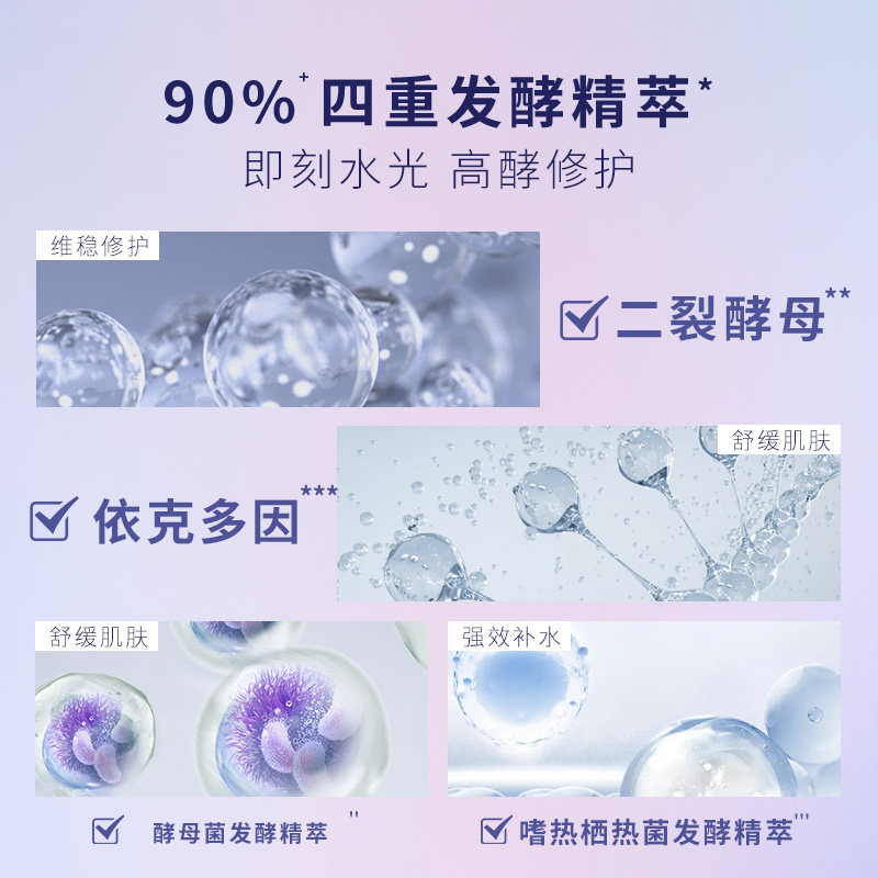 佰草集典萃酵母水光瓶保湿喷雾水 典萃化妆水/爽肤水
