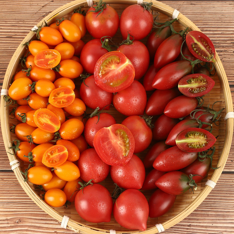 紫子弹头小番茄新鲜圣女果组合小西红柿当季水果3-5斤现摘包邮,淘宝优惠券,粉丝福利购,淘宝优惠卷