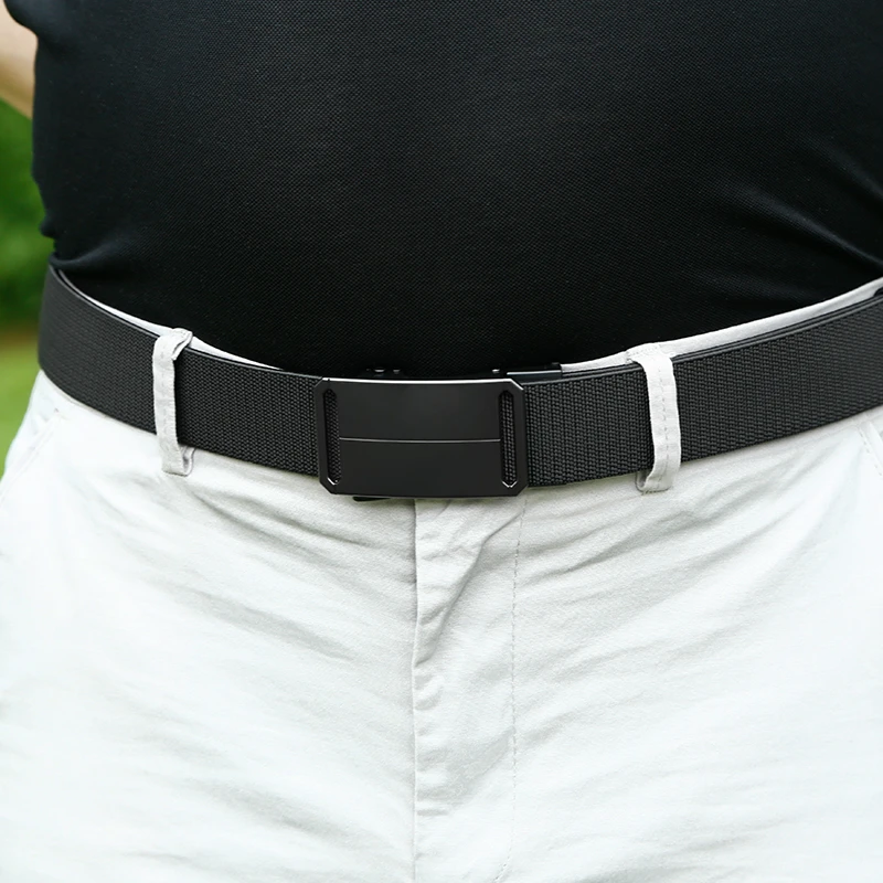 帕罗骑士弹力自动扣设计男士腰带户外休闲裤腰带轻便透气皮带裤带