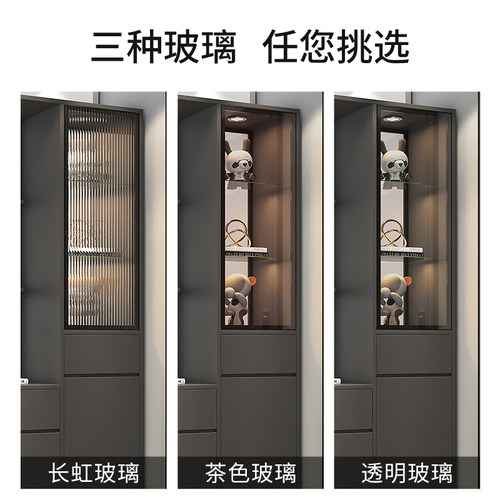 入户玄关柜鞋柜一体隔断柜玄关置物架客厅现代玄关轻奢隔断屏风 - 图2