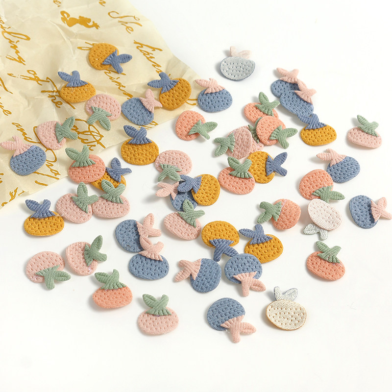 仿真布艺草莓布贴 服饰鞋帽装饰 diy手工头饰发饰布料点缀装饰贴,淘宝优惠券,粉丝福利购,淘宝优惠卷