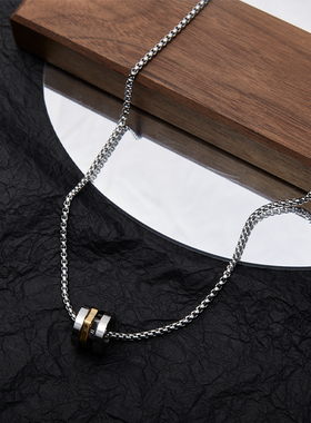 小蛮腰旋转自律项链男士女设计感