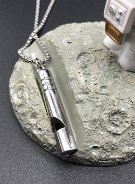 INS口哨钛钢吊坠网红嘻哈项链