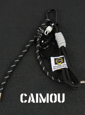 CAIMOU黑色网球裤链男士个性饰品
