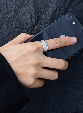 caimou箔片戒指ins嘻哈小众原宿