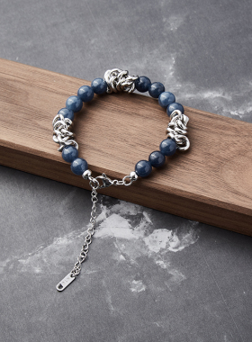 猫眼石手链男女ins嘻哈潮简约