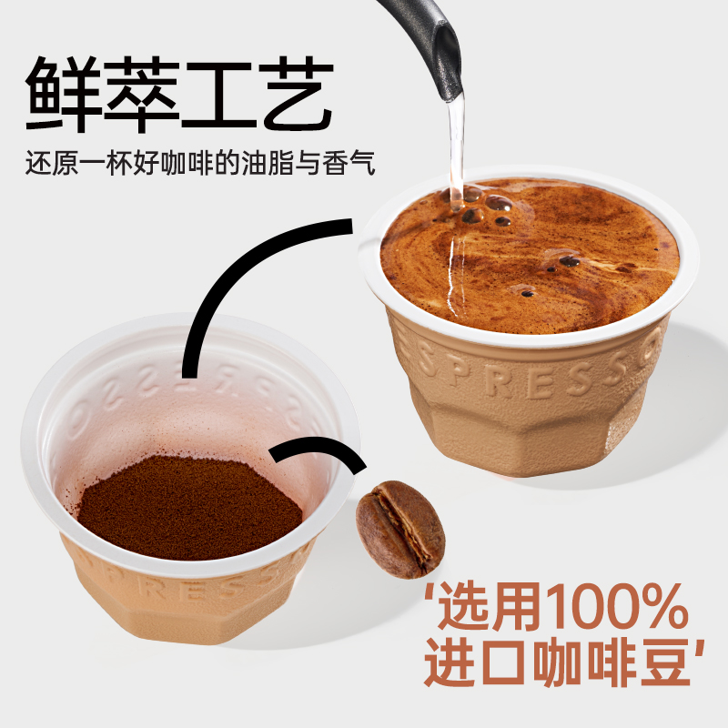 【任选专区】连咖啡焙烤太妃榛果风味每日鲜萃速溶黑咖啡粉2g*7颗