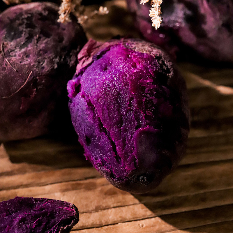 紫罗兰新鲜农家香薯糖心小紫心红薯 鲜宜芬番薯