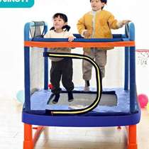 Lean trampoline children Home Indoor Bounce Bed Kid Rub Bed Spring Guard Net Trampoline Bunk Bunk Bed Baby Jumping Bed