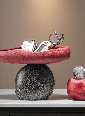 时来运转玄关钥匙收纳托盘摆件客厅电视柜桌面装饰品乔迁开业礼物