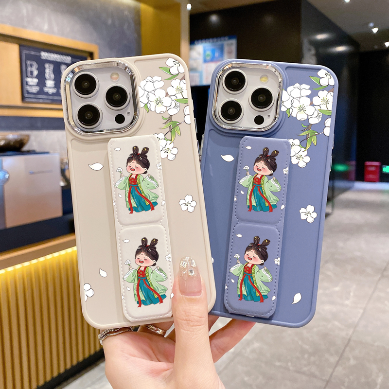 OPPOReno11Pro手机壳古风美人Reno10磁吸支架Reno9中国风Reno8可横竖屏放桌面Reno7SE防摔6/5/4金属相框软壳 - 图0