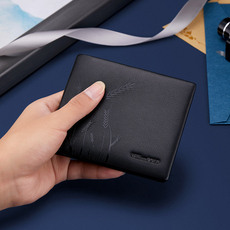 保罗正品男短款真皮鳄鱼纹2022钱包 williampolo亿缘钱包
